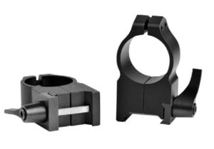 Warne Maxima 1 Inch Vertical Split Quick Detach Ring Set Accessory