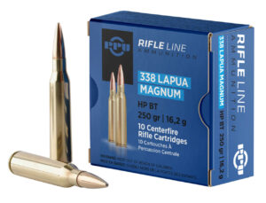 PPU PP338H Standard Rifle  338LapuaMag 250gr Hollow Point Boat Tail 10 Per Box/20 Case