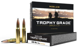 Nosler 60053 Trophy Grade  308 Win 165 gr Nosler Spitzer Partition 20 Per Box/ 10 Case