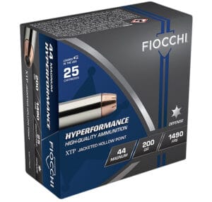 Fiocchi Hyperformance 44 Magnum 200 Grain XTP Hollow Point Ammunition