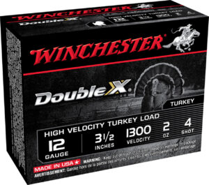 Winchester Ammo STH12354 Double X High Velocity Turkey 12Gauge 3.50" 2oz 4Shot 10 Per Box/10 Case