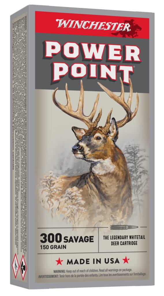 Winchester Power-Point 300 Savage 150 Grain Rifle Ammunition