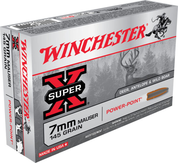 Winchester Ammo X7MM1 Super X  7mmMauser 145gr Power Point 20 Per Box/10 Case