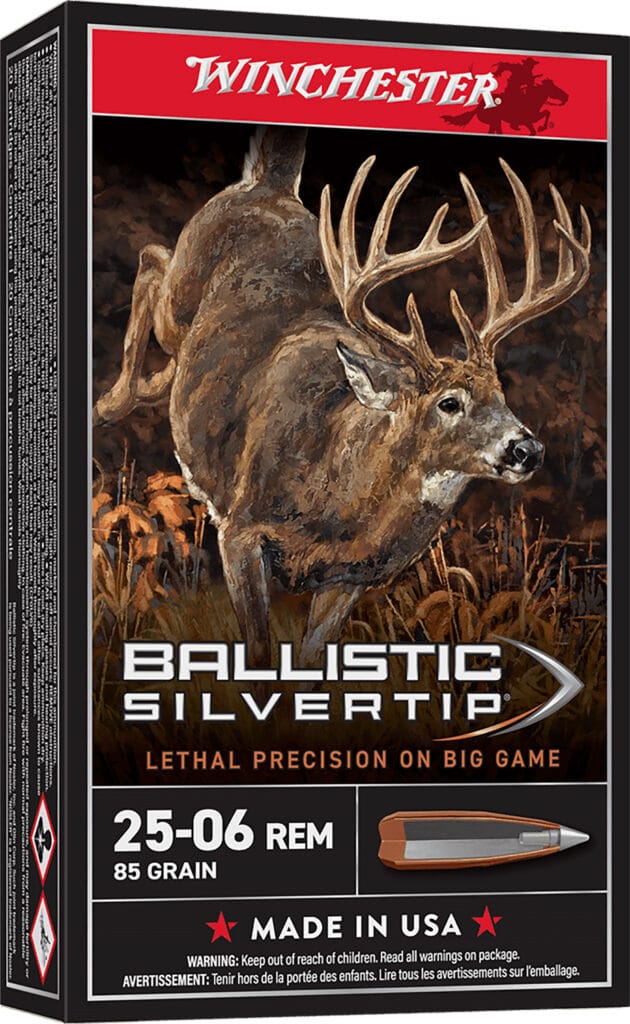 Winchester Ballistic Silvertip 25-06 Remington 85 Grain Ammunition