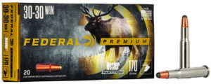 Federal P3030D Premium 30-30Win 170gr Nosler Partition 20 Per Box/10 Case