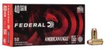 Federal American Eagle 40 S&W 155 Grain Full Metal Jacket 50 Round Ammunition
