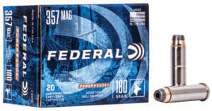 Federal Power-Shok 357 Magnum 180 Grain Jacketed Hollow Point Ammunition