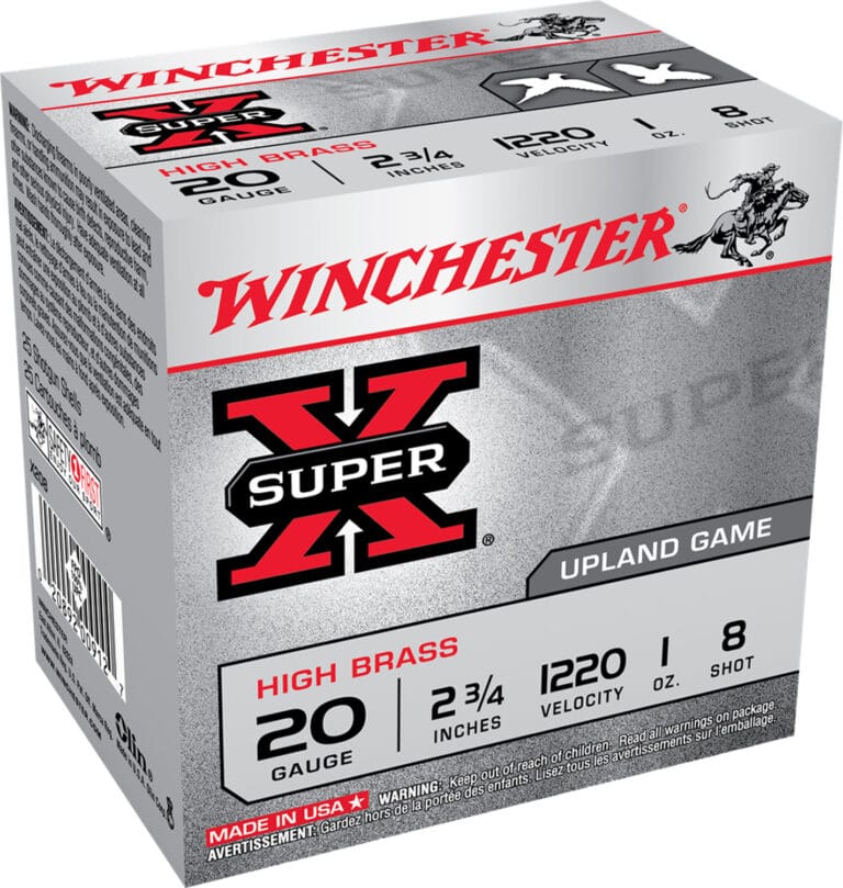Winchester Super X Heavy Game Load 20 Gauge 2-3/4 Inch Number 8 Shot 25 Round Ammunition
