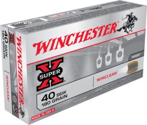 Winchester Super X 40 S&W 180 Grain Brass Ammunition
