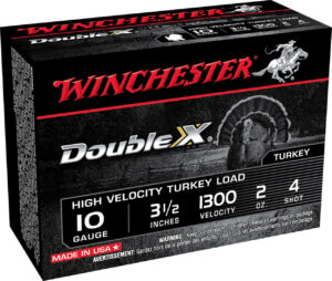 Winchester Ammo STH104 Double X High Velocity Turkey 10Gauge 3.50" 2oz 4Shot 10 Per Box/10 Case