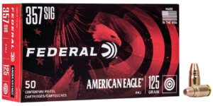 Federal AE357S2 American Eagle Handgun 357Sig 125gr Full Metal Jacket 50 Per Box/20 Case