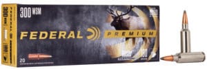 Federal Premium 300 Winchester Short Magnum 180 Grain Nosler Partition Rifle Ammunition