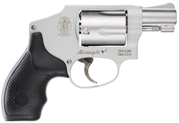 Smith & Wesson 103810 Model 642 Airweight 38 S&W Spl +P 5 Shot 1.88" Stainless Steel Barrel/Cylinder, Matte Silver Aluminum Alloy J-Frame, Polymer Grip, No Internal Lock