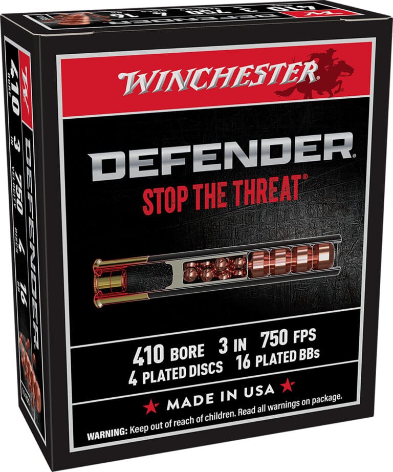 Winchester PDX1 Defender 410 Bore 3 Inch 4DD/16BB Combo 10 Round Shotgun Ammunition