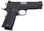 Magnum Research DE1911C 1911 C 45 ACP Caliber with 4.33" Bull Barrel, 8+1 Capacity, Overall Matte Black Finish Carbon Steel, Beavertail Frame, Serrated Slide & Black/Gray G10 Grip