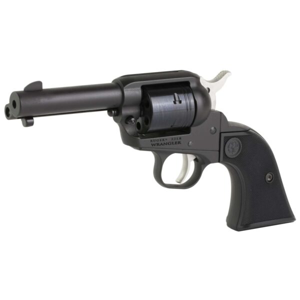 RUGER WRANGLER 22LR REVLVR BLK CERAKOTE 3.75" BBL 6RD BLADE F.S. - Image 2
