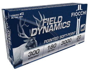 Fiocchi 300WMB Field Dynamics 300WinMag 180gr PSP Interlock BT 20 Per Box/10 Case