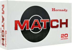 Hornady Match 308 Winchester 178 Grain Boat Tail Hollow Point Ammunition