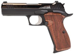 dSIG SAUER P210 CARRY CUSTOM WORKS 9MM PSTL POLISHED SLIDE W/ ENGRAVE SCROLLWORK