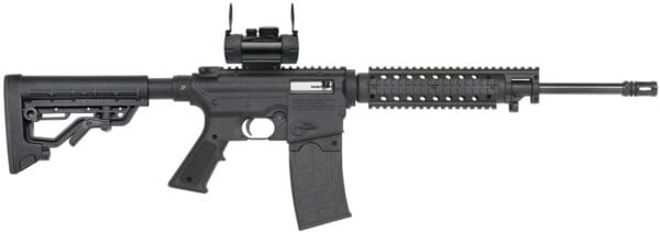 Mossberg 37232 715T Flat Top Tactical Full Size 22 LR 10+1 16.25" Barrel, Blued Metal Finish & A2 Adjustable Black Synthetic Stock Right Hand Includes Red Dot