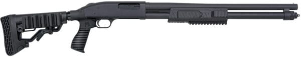 Mossberg 51672 590 FLEX Tactical 12 Gauge 8+1 3" 20" Barrel, Dual Extractors, Blued Metal Finish,  FLEX Locking System 6 Position Adjustable Stock, Forend & Recoil Pad