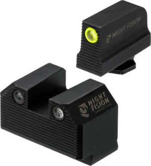 NIGHT FISION TRIT STEALTH YLLW - FRONT/SQUARE SET FOR GLOCK