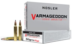 Nosler Varmageddon 204 Ruger 32 Grain Tipped Rifle Ammunition