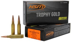 HSM Trophy Gold 260 Remington 130 Grain Rifle Ammunition