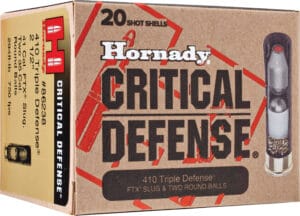 Hornady Critical Defense 410 Bore Slug Ammunition 20 Round
