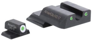 AmeriGlo Smith and Wesson M&P Shield Tritium 3 Dot Night Sights Set