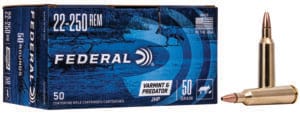 Federal American Eagle 22-250 Remington 50 Grain Hollow Point Ammunition