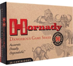 Hornady Dangerous Game 375 H&H Magnum 270 Grain InterLock Spire Point Ammunition