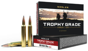 Nosler 60129 Trophy Grade Long-Range 300RUM 210gr Nosler Spitzer AccuBond Long Range 20 Per Box/10 Case