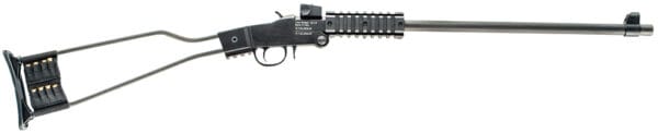 Chiappa Firearms 500092 Little Badger  Full Size 22 LR, 1 Shot 16.50" Black Cerakote Steel Barrel, Black Cerakote Quad Picatinny Receiver, Black Cerakote Wire Frame Stock, Right Hand