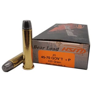 HSM Bear Load 45-70 Government 430 Grain Round Nose Flat Point Rifle Ammunition