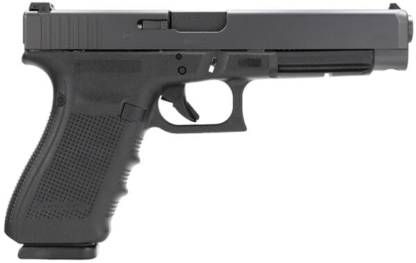Glock PG4130101 G41 Gen4 Competition 45 ACP 10+1 5.31" Barrel, Black Frame & Slide, Finger Grooved Rough Texture Grip, Modular Backstrap, Reversible Mag. Catch, Safe Action Trigger