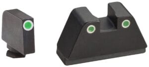 AmeriGlo Tall Optic-Compatible Tritium Front and Rear Sight Set