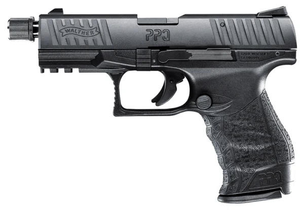 Walther Arms 5100301 PPQ M2 SD Tactical 22 LR 12+1 4" Threaded Black Steel Barrel, Matte Black Tenifer Aluminum/Serrated Slide, Black Polymer Frame w/Picatinny Rail, Black Polymer Grips