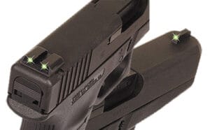 Truglo Tritium Black Green Front Rear Sight Set