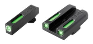 Truglo Brite-Site TFX Green Tritium Fiber Optic 3-Dot Sight Set