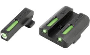 Truglo Brite-Site TFX Black Green Tritium Fiber Optic 3-Dot Sight Set