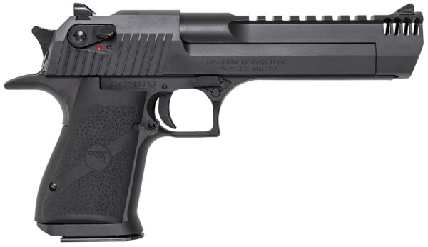 Magnum Research DE357IMB Desert Eagle Mark XIX 357 Mag 6" with Muzzle Brake 9+1 Matte Black Carbon Steel Frame & Slide Black Rubber Grip