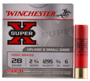 Winchester Ammo X286 Super X Heavy Game Load High Brass 28Gauge 2.75" 3/4oz 6Shot 25 Per Box/10 Case