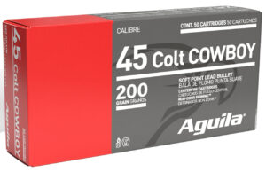 Aguila 1E454319 Cowboy Action 45Colt 200gr Soft Point 50 Per Box/10 Case