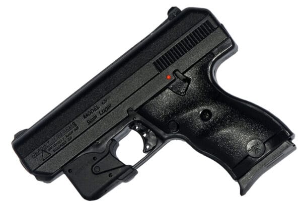 Hi-Point 916LLTGM C9  9mm Luger 8+1 3.50" Black Steel Barrel, Black Powder Coated Serrated Steel Slide, Black Polymer Frame Black Polymer Grip, LaserLyte Laser