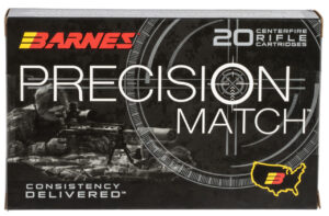 Barnes Bullets 30728 Precision Match  338Lapua Mag 300gr Open Tip Match Boat Tail 20 Per Box/10 Case