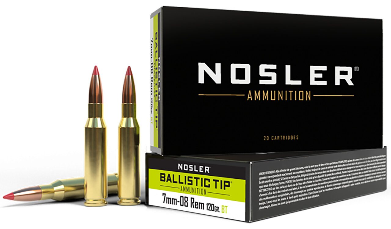 Nosler 40060 Ballistic Tip 7mm-08Rem 120gr Spitzer Ballistic Tip 20 Per Box/10 Case 1 Nosler 40060 Ballistic Tip 7mm-08Rem 120gr Spitzer Ballistic Tip 20 Per Box/10 Case