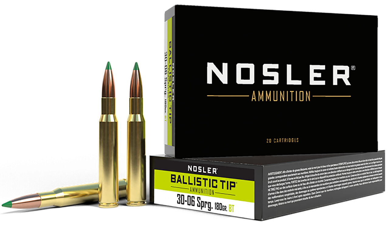 Nosler 40072 Ballistic Tip 30-06Springfield 180gr Spitzer Ballistic Tip 20 Per Box/10 Case 1 Nosler 40072 Ballistic Tip 30-06Springfield 180gr Spitzer Ballistic Tip 20 Per Box/10 Case