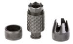 Spikes Tactical SAKB0100 Barking Spider2 Muzzle Brake Black Nitride 4140 Chromoly Steel with 1/2"-28 tpi Threads, 3.75" OAL & 1.40" Diameter for 5.56x45mm NATO
