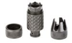 Spikes Tactical SAKB0200 Barking Spider2 Muzzle Brake Black Nitride 4140 Chromoly Steel with 5/8"-24 tpi Threads, 3.75" OAL & 1.40" Diameter for 30 Cal